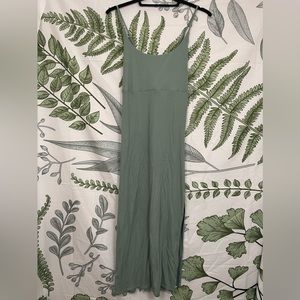 Everyday split strap body con midi dreaa